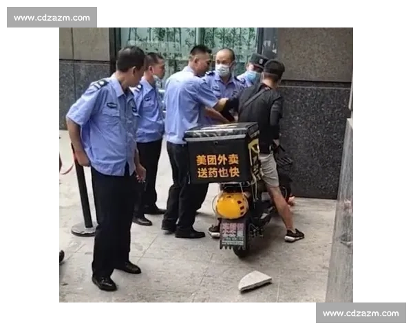赛道惊魂十分钟！外卖小哥误入闯关现场 保安大哥带我狂奔脱险